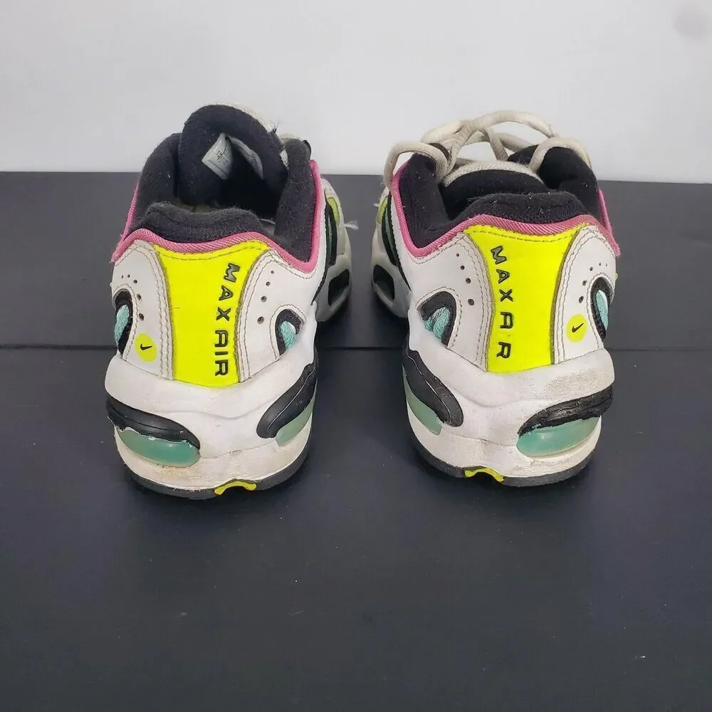 Nike Air Max Tailwind IV Shoes Youth Size 5Y White Volt BQ9810-102 GS Sneakers